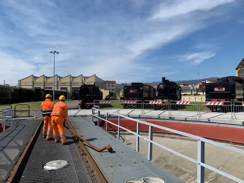 Lavorazioni nel piazzale ferroviario
