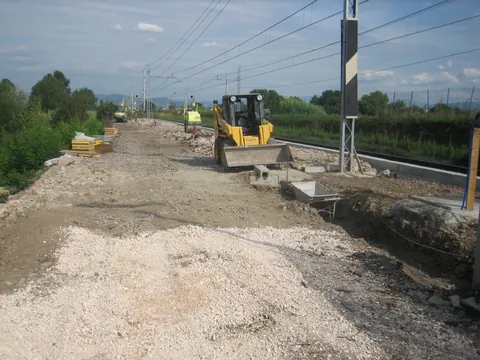 Movimento terra in cantiere